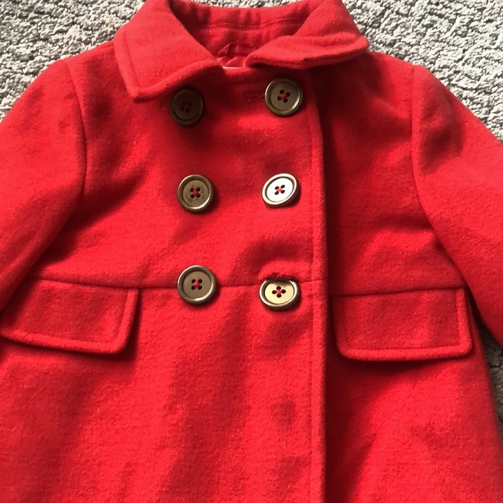 Joe Fresh red coat - Picture 2 of 5